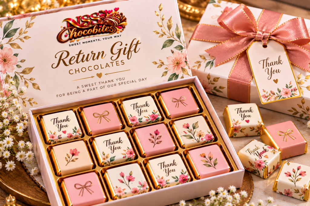 CUSTOMIZED CHOCOLATE GIFTS FOR OCCASION Return gift chocolates
