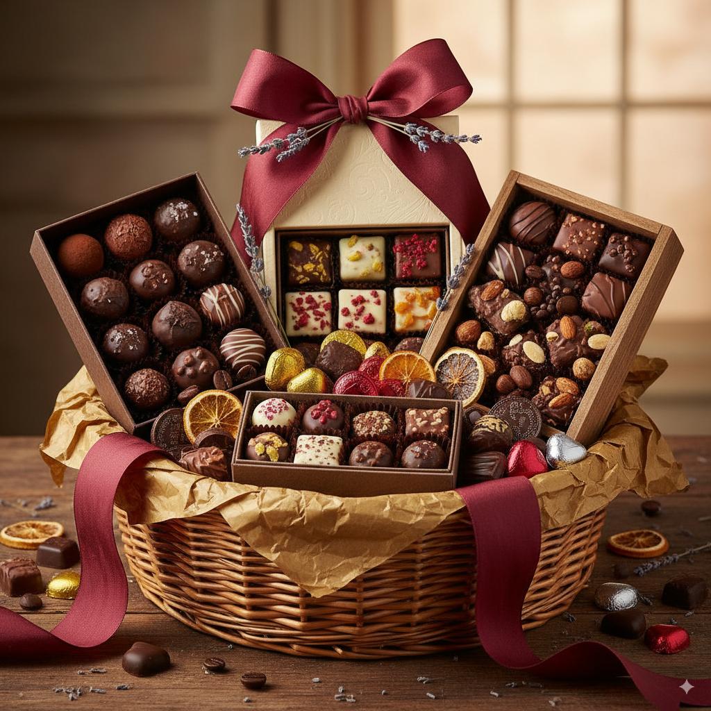 Corporate Chocolate Style for Gifting Chocolate Hampers