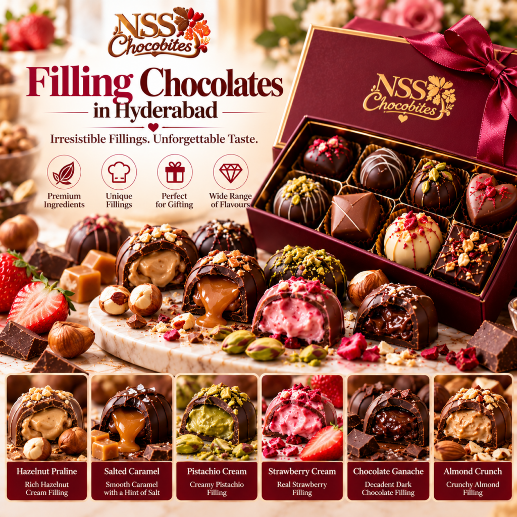 Filling chocolate style chocolate in hyderabad